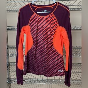 Fila Sport Purple and Orange Running Shirt